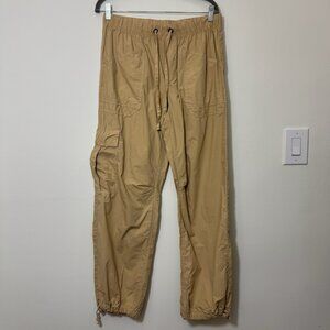 Aerie Baggy Cargo Jogger Pants Size M Drawstring Waist Lightweight